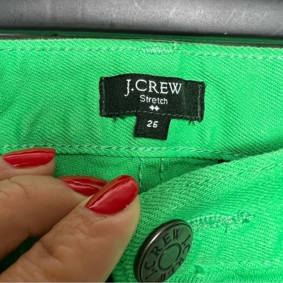 J.Crew Stretch Matchstick Green Jeans - Picture 6 of 8